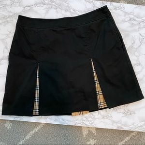 Burberry Golf Skirt Plaid and Black